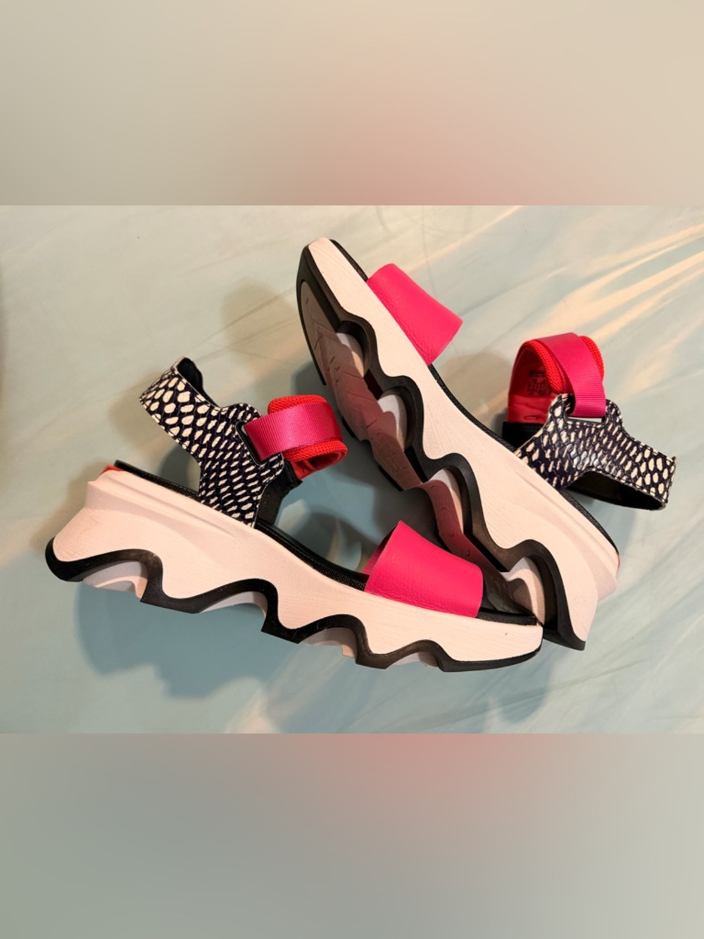Sorel Kinetic Impact Y-Strap High Sandal - size 7.5 / 38.5 💕Perfect Condition - Picture 4 of 8